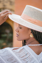 Load image into Gallery viewer, Cordobes Hat/ Peach Ribbon