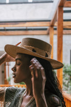 Load image into Gallery viewer, Cordobes Hat/ Yute Black Ribbon