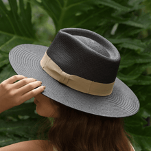 Load image into Gallery viewer, Panama Hat Super Fine Black