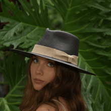 Load image into Gallery viewer, Panama Hat Super Fine Black