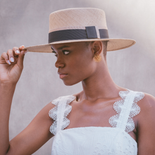 Load image into Gallery viewer, Cordobes Brown Hat/ Black Ribbon