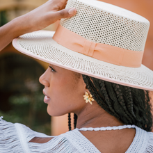 Load image into Gallery viewer, Cordobes Hat/ Peach Ribbon