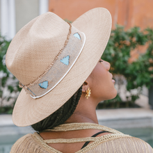 Load image into Gallery viewer, Panama Yute Baby Blue Ribbon