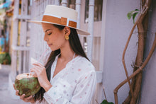 Load image into Gallery viewer, Cordobes Hat / Camel Ribbon