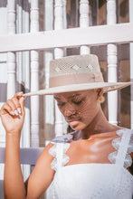 Load image into Gallery viewer, Cordobes Hat/ Beige Ribbon