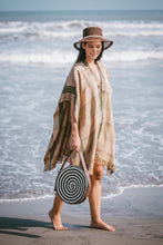 Load image into Gallery viewer, Brown Bucket Hat Pearls Ribbon