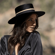 Load image into Gallery viewer, Black Cordobes Hat
