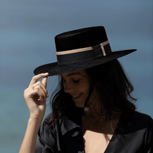 Load image into Gallery viewer, Black Cordobes Hat

