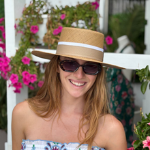 Load image into Gallery viewer, Cordobes Light Brown Beige/White Band
