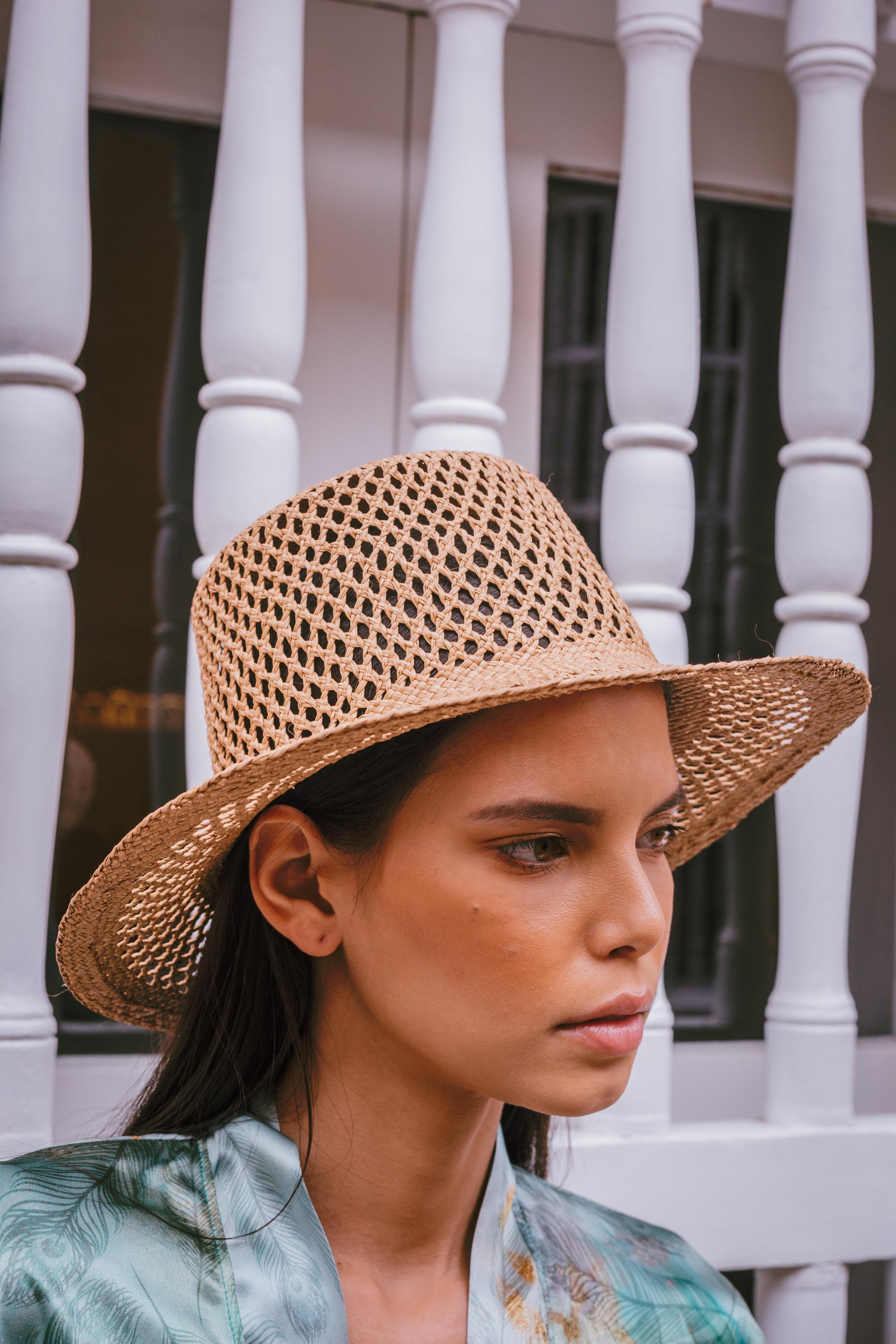 NWT MARAKI HERITAGE Beige Bucket Hat with Silk Tie Beige Bucket Hat – Meraki Heritage Ltd main image 2