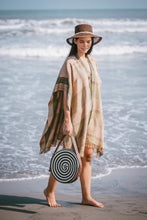 Load image into Gallery viewer, Brown Bucket Hat Pearls Ribbon
